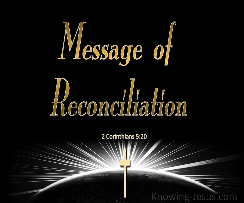 2 Corinthians 5:20 Message of Reconciliation (gold)